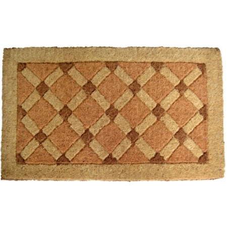 Micasa 1.5 and apos; and apos;H x30 and apos; and apos;W x18 and apos; and apos;D Cross Board Entrance Mat MI80643